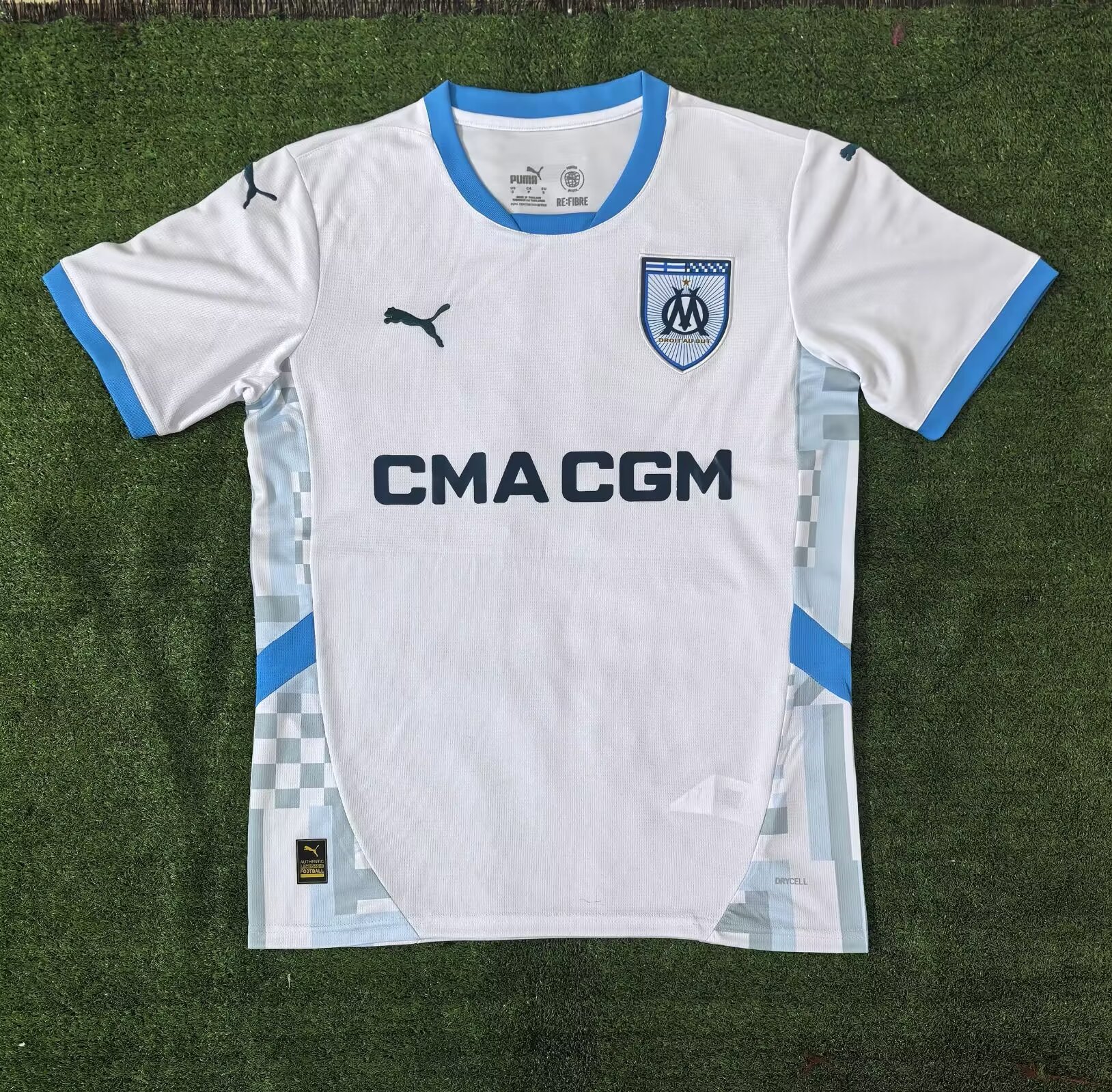 2024/25 Olympique de Marseille Home White Thailand Soccer Jersey AAA-47/416/320