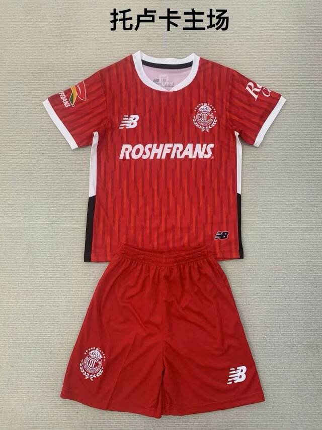 2024/25 Deportivo Toluca FC Home Red Soccer Uniform-208
