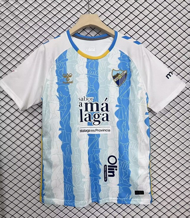 2024/25 Málaga CF Home Blue & White Thailand Soccer Jersey-95/1040/301