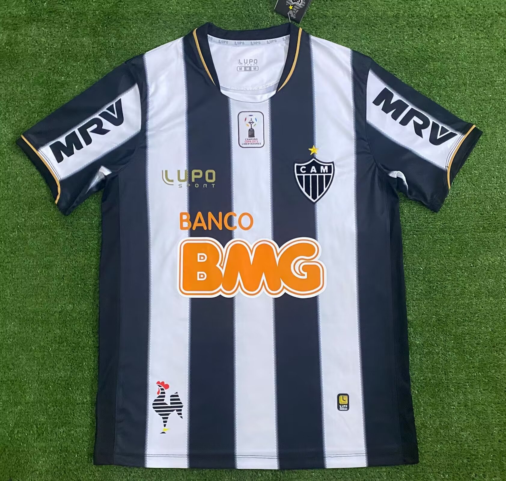 13 Atlético Mineiro Home Black & White Thailand Soccer Jersey AAA-416