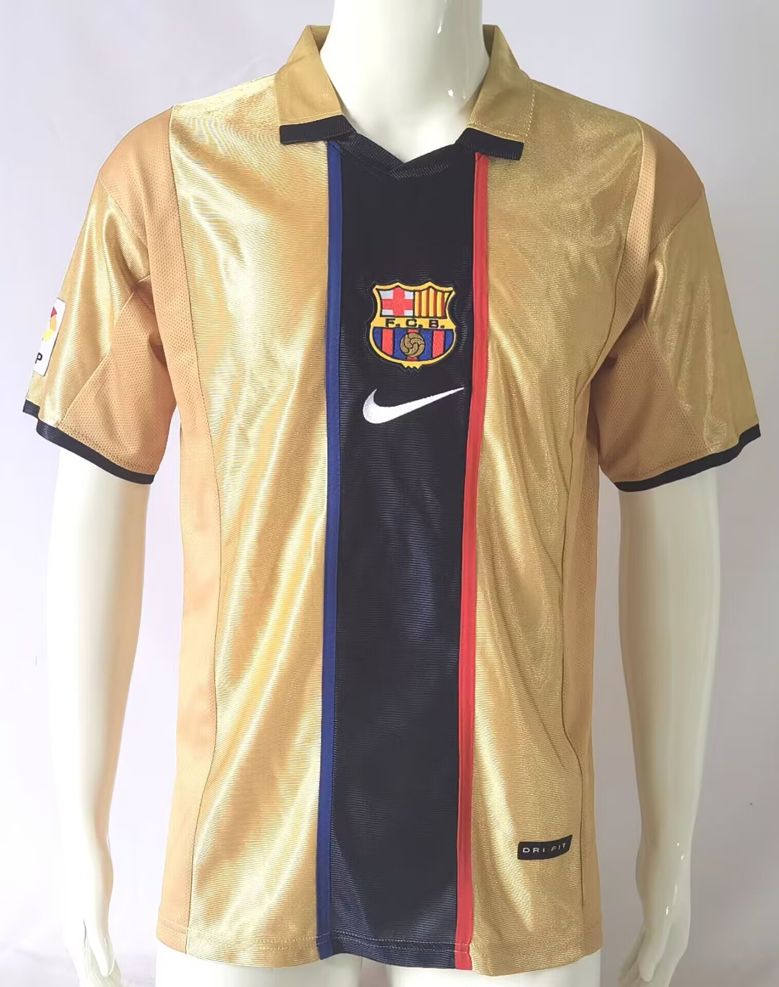 01-02 Retro Version Barcelona Away Yellow Thailand Soccer Jerseys-503/811