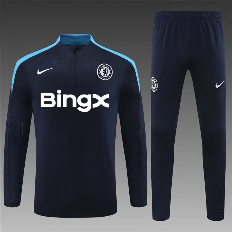 2024/25 New Ads Chelsea Royal Blue Thailand Soccer Tracksuit Uniform-801