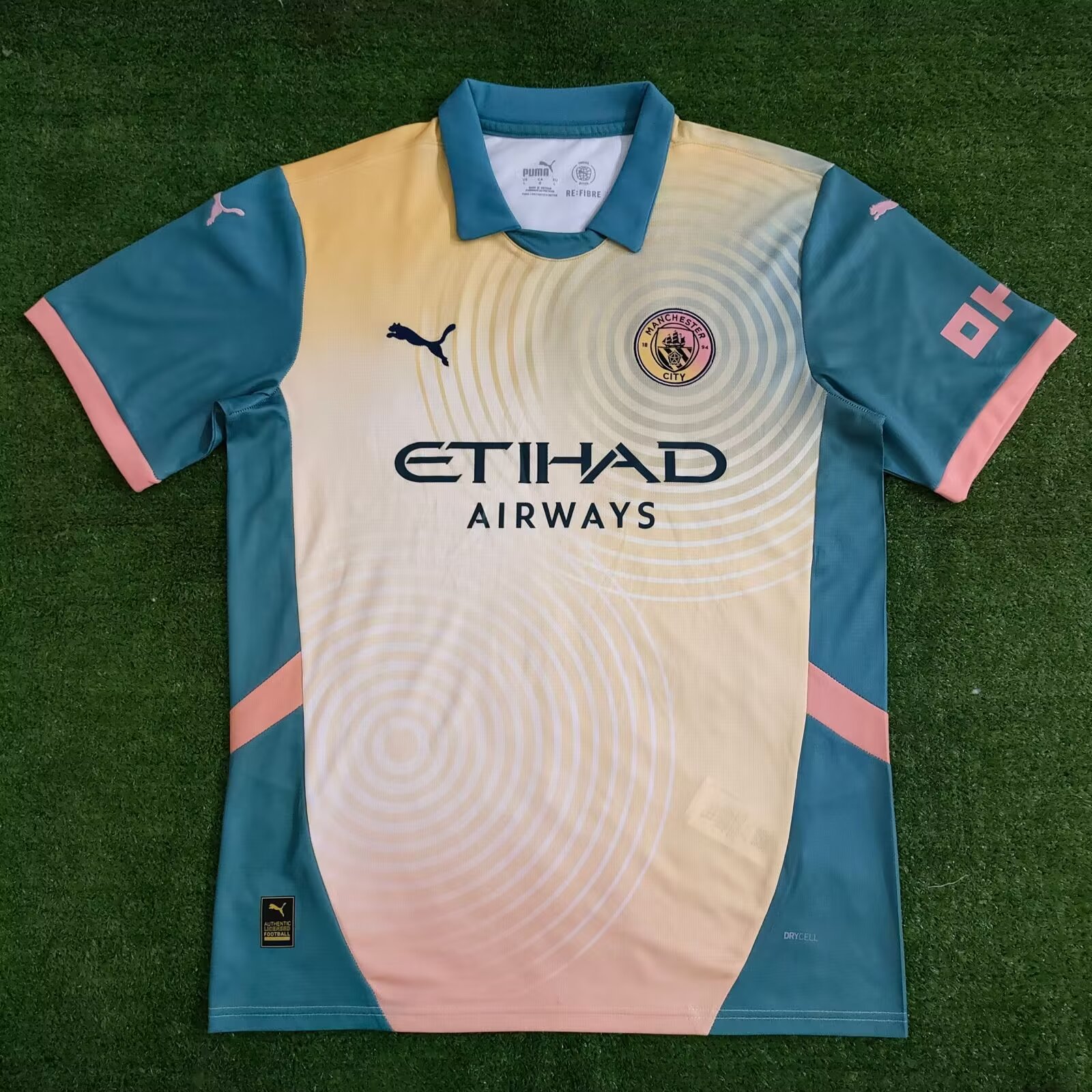 2024/25 Special Version Manchester City 3nd Away Blue & Yellow Thailand Soccer Jerseys AAA-23/416