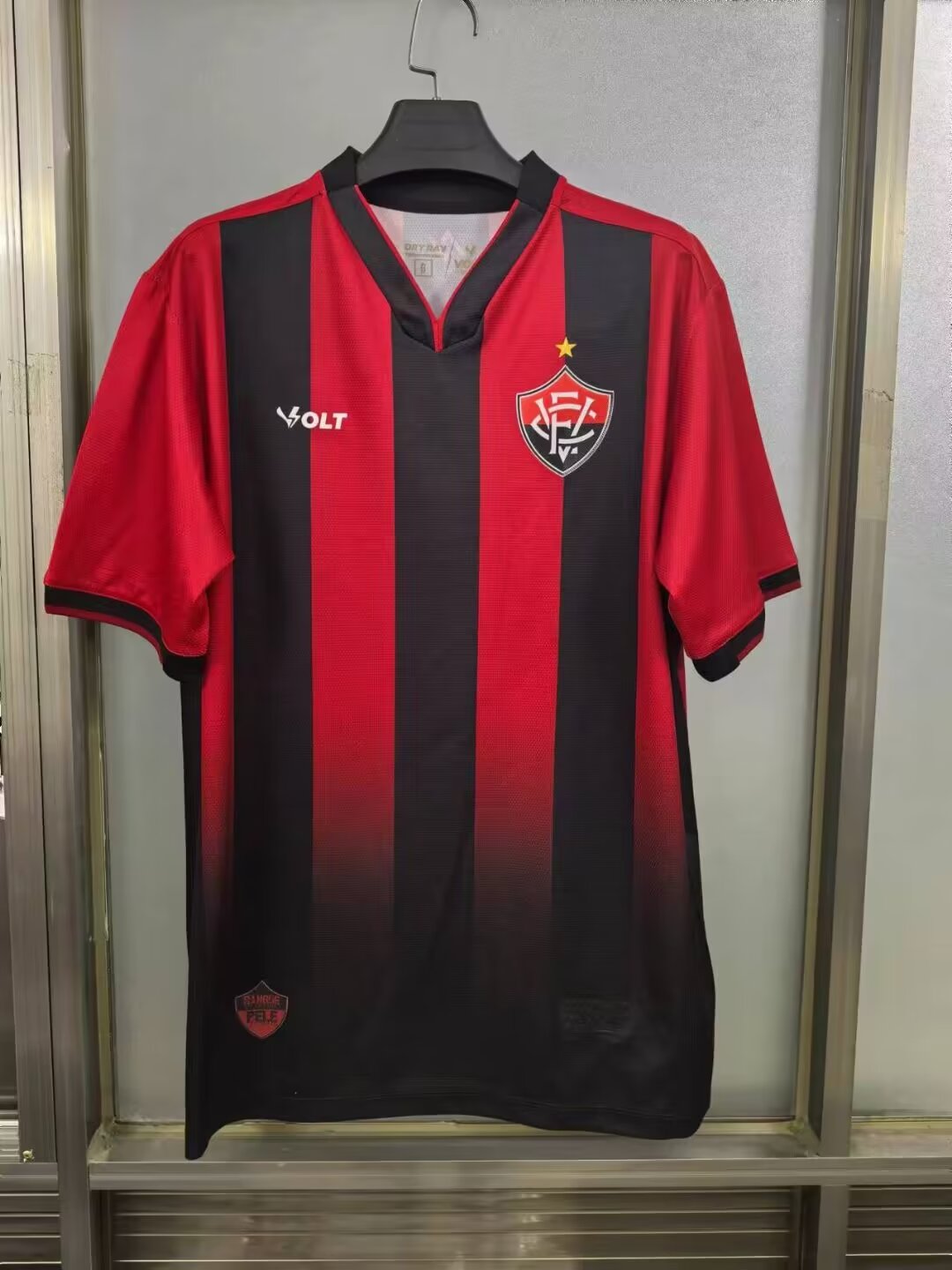 2024/25 EC Vitória Home Black & Red Thailand Soccer Jersey AAA-1116