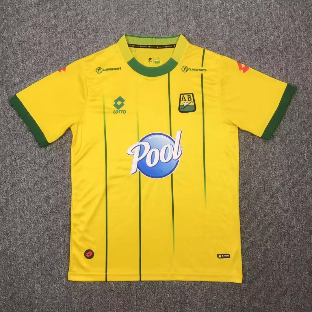 2024/25 Atlético Bucaramanga Home Yellow Thailand Soccer Jersey AAA-417