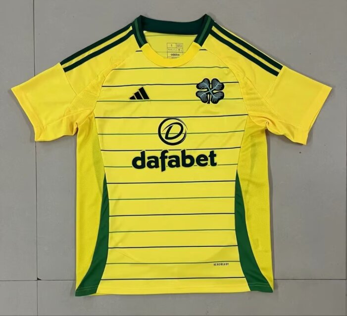 2024/25 Celtic Away Yellow Thailand Soccer Training Jerseys-95/320/SX