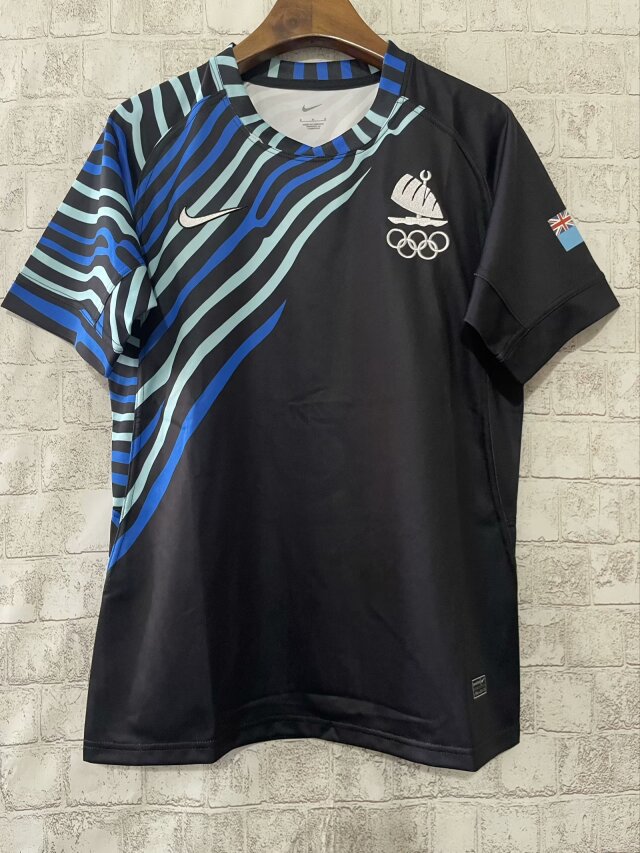 2024 Fiji Black Thailand Rugby Shirts-805