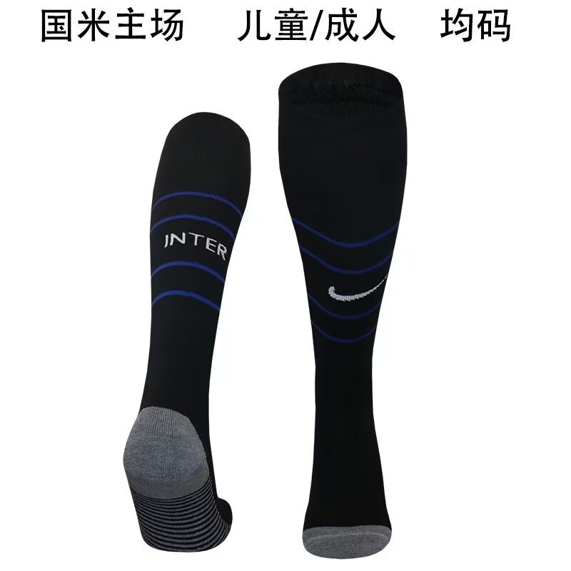 Kids/Youth 2024/25 Inter Milan Home Black Thailand Soccer Socks