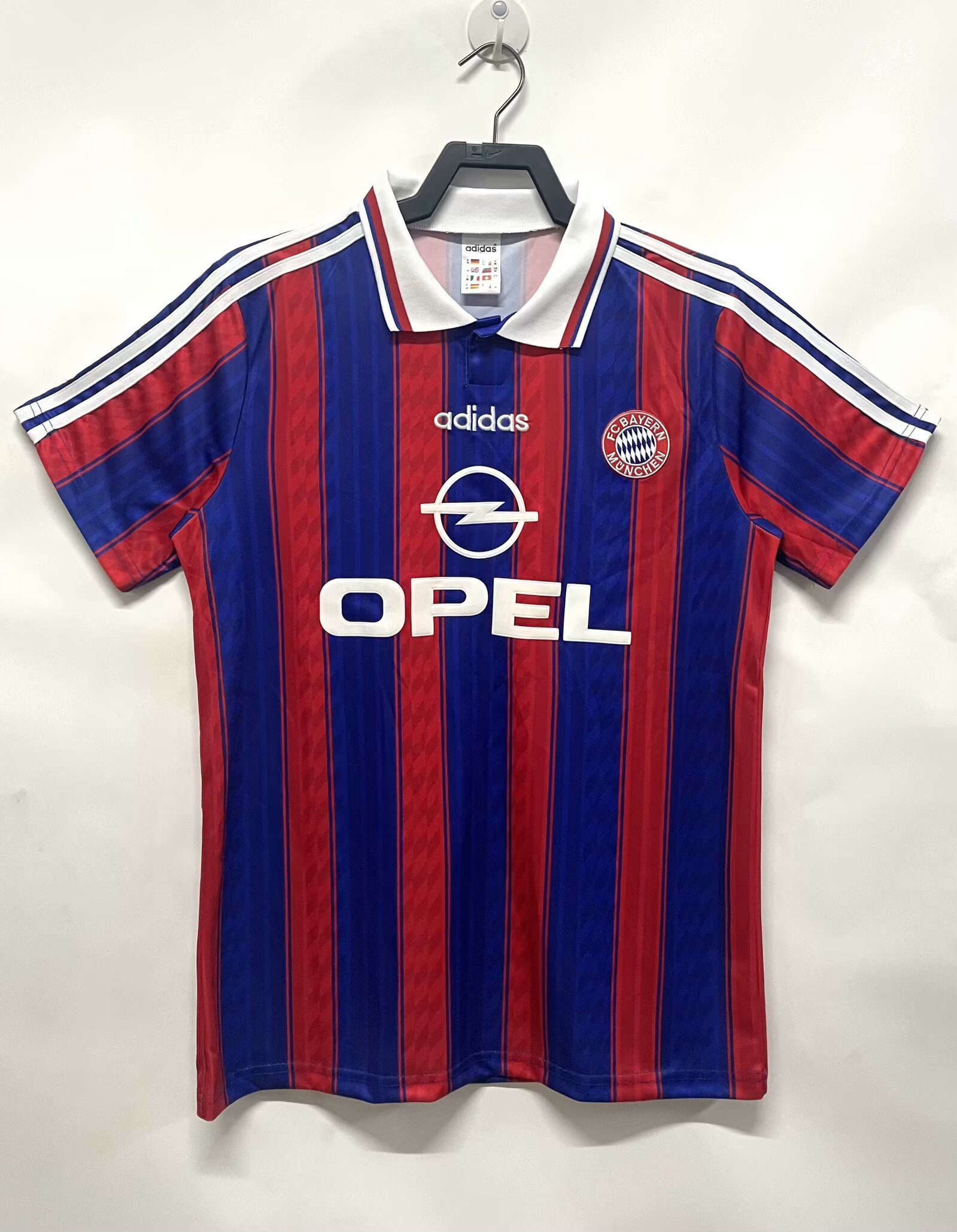 95-97 Retro Version Bayern München Home Red & Blue Thailand Soccer Jersey AAA-601/503/811