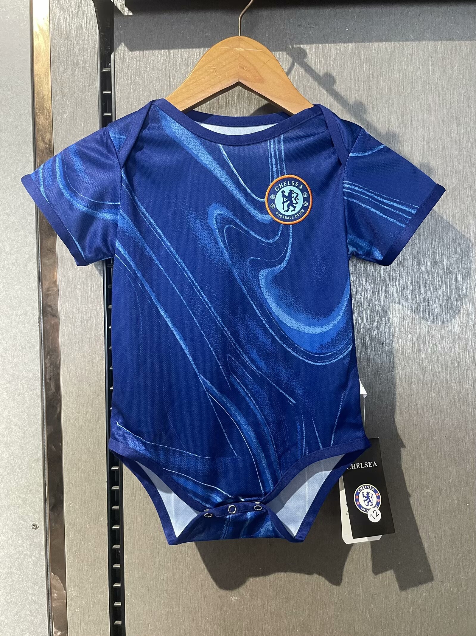 (Size 9/12 )2024/25 Chelsea Home Blue Baby Soccer Uniform-308