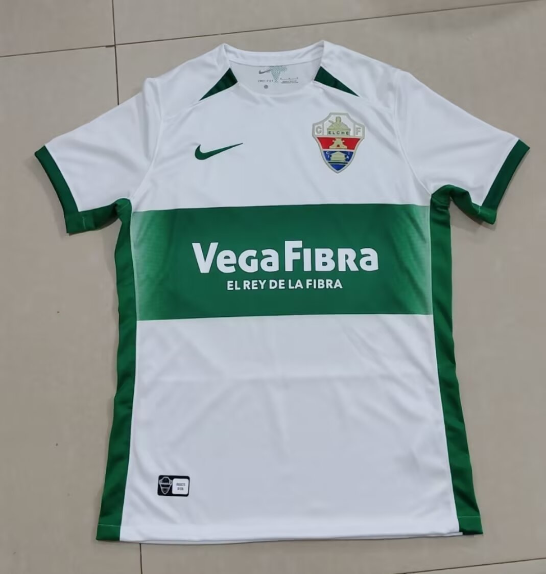 2024/25 Elche CF Home White & Green Thailand Soccer Jersey AAA-301