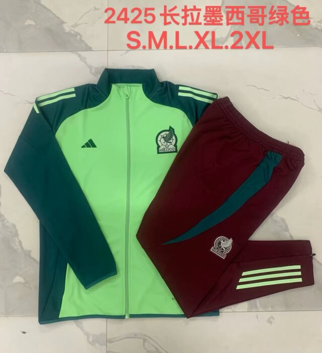 2024/25 Mexico Green Thailand Jacket Soccer Uniform-815