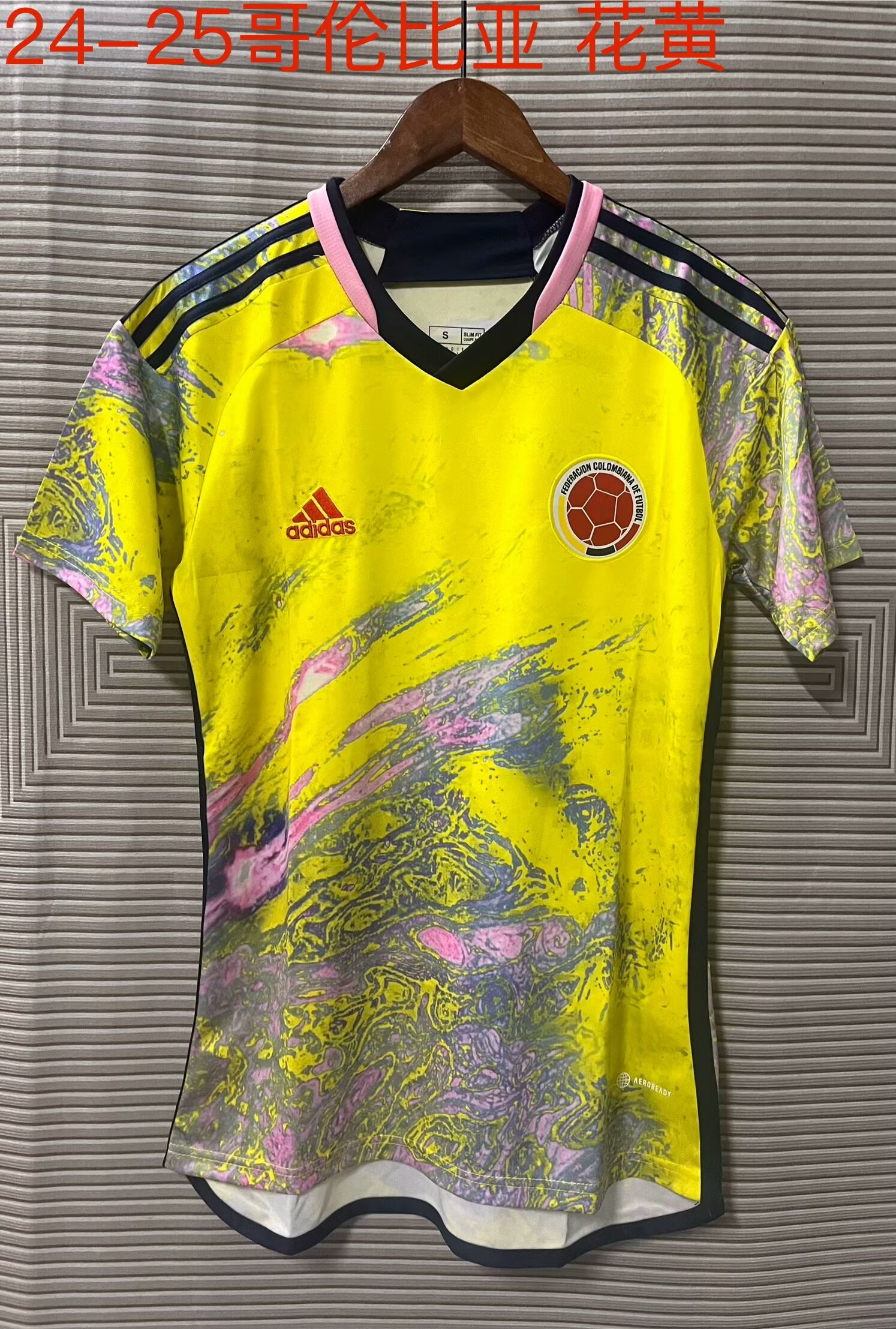 2024-25 Colombia Yellow Thailand Soccer Jersey-709