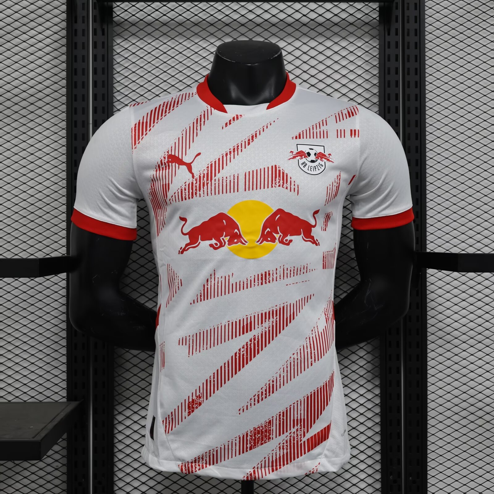 Player Version 2024/25 RB Leipzig Home Red & White Thailand Soccer Jersey AAA-888