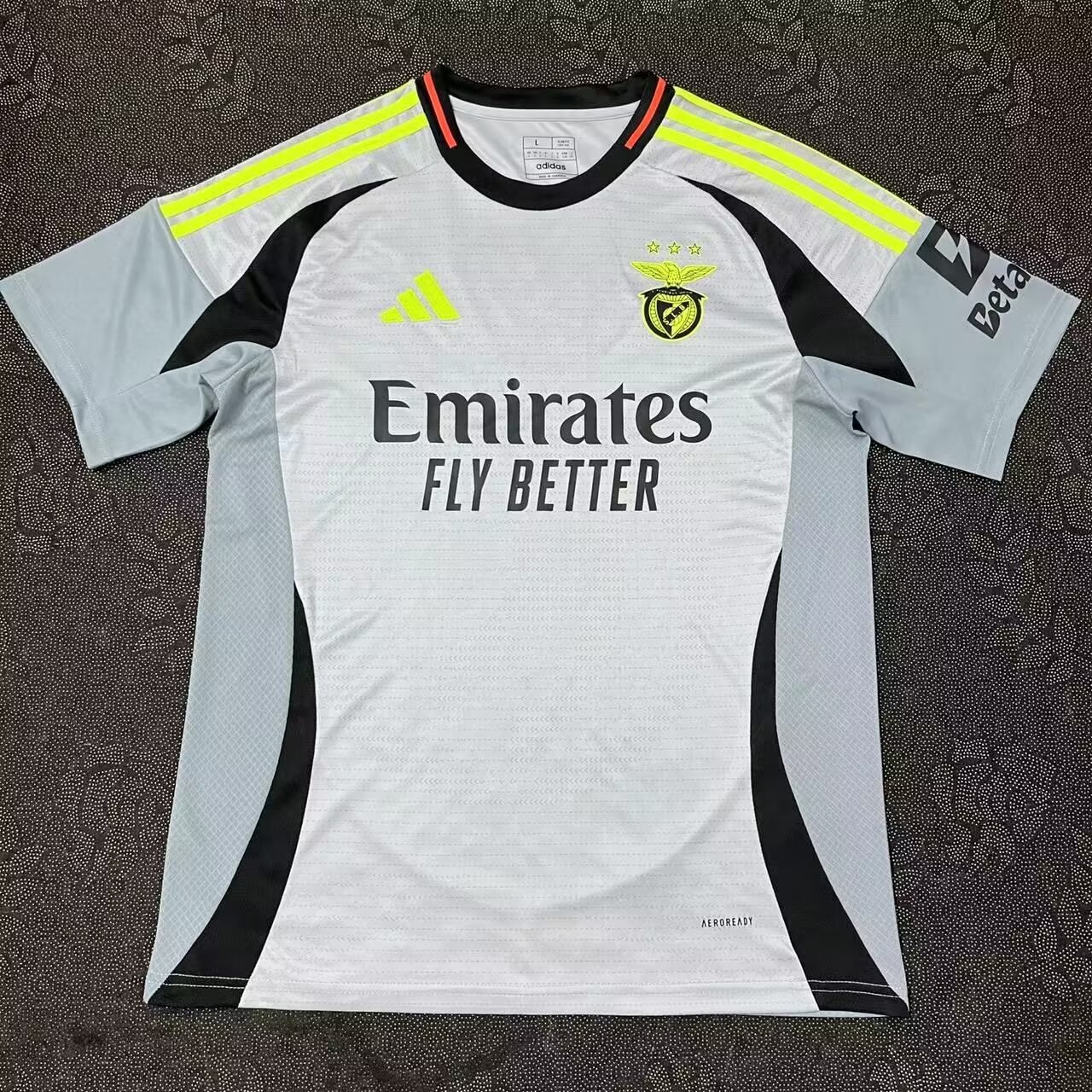 2024/25 Benfica 2nd Away Gray & White Thailand Soccer Jersey AAA-522/416