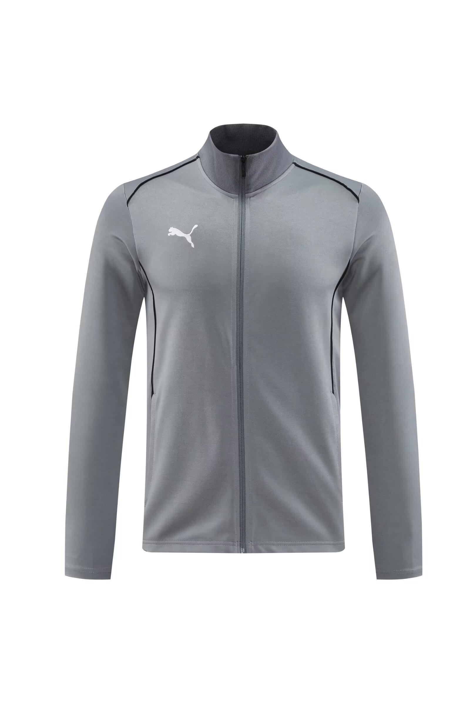 #PJ07 Puma 2024/25 Gray Soccer Jacket Top-LH