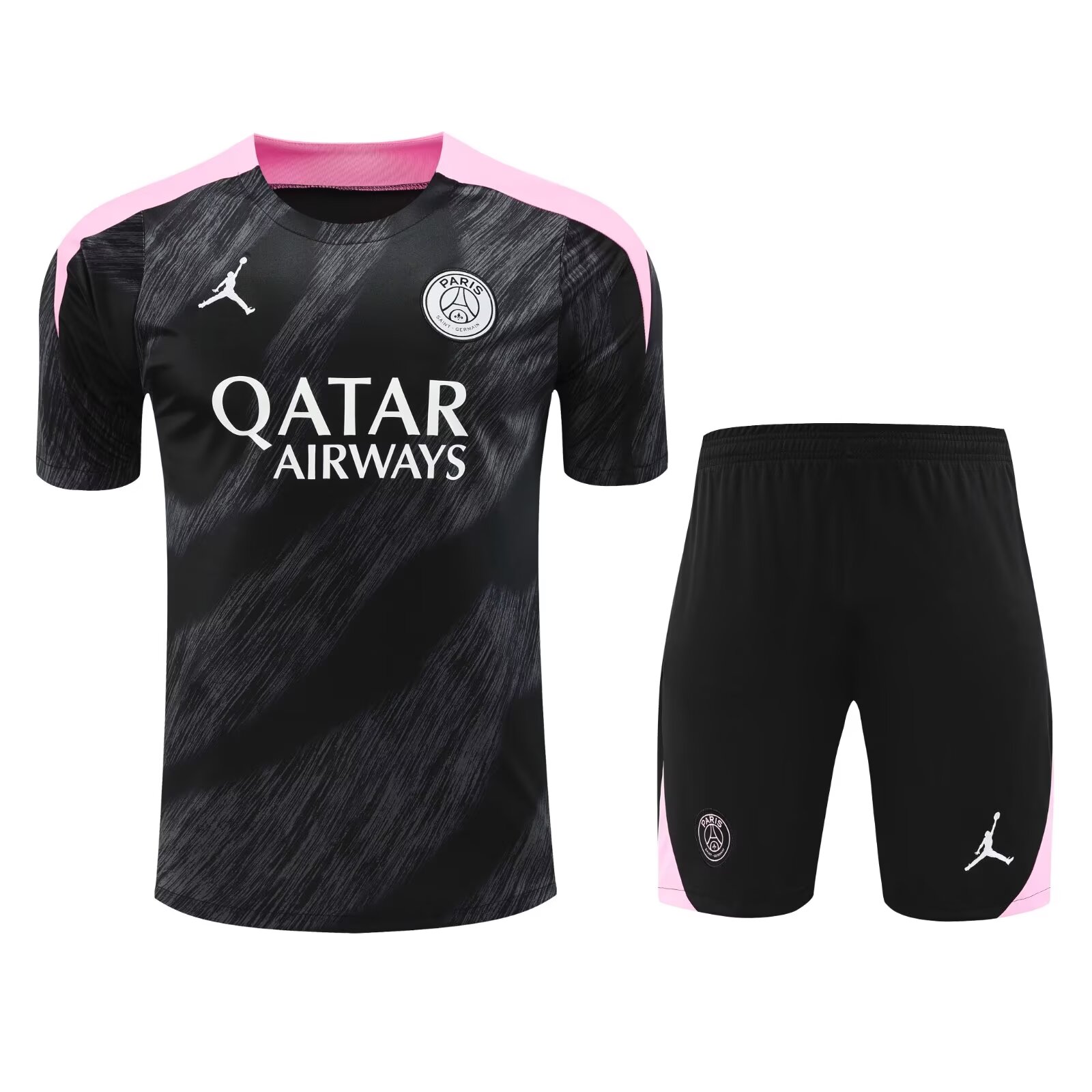 2024/25 Paris SG Black & Gray Thailand Soccer Training Uniform-418