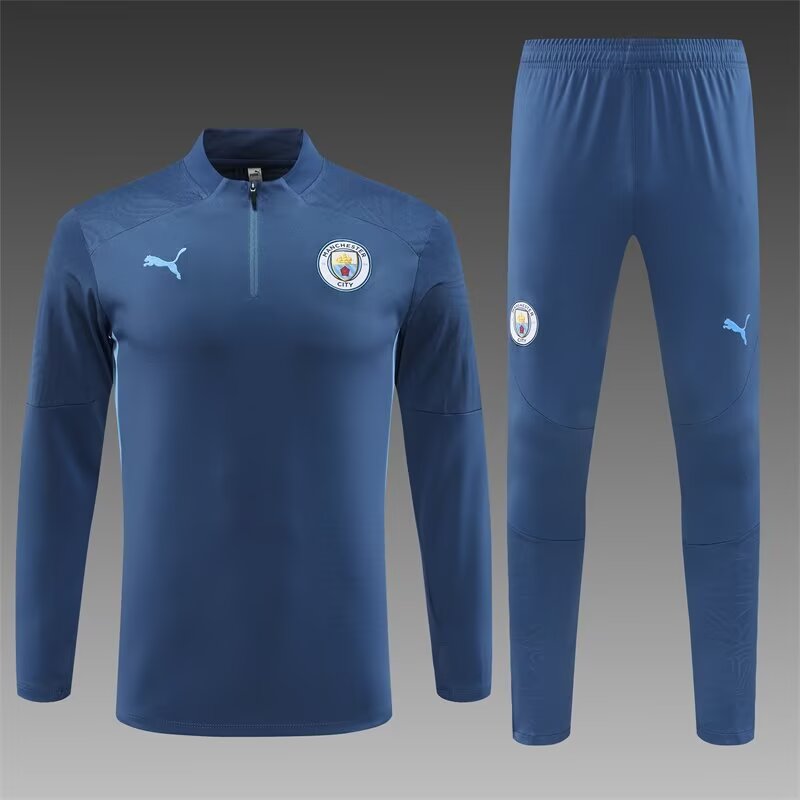 2024/25 Manchester City Royal Blue Thailand Tracksuit Uniform-801