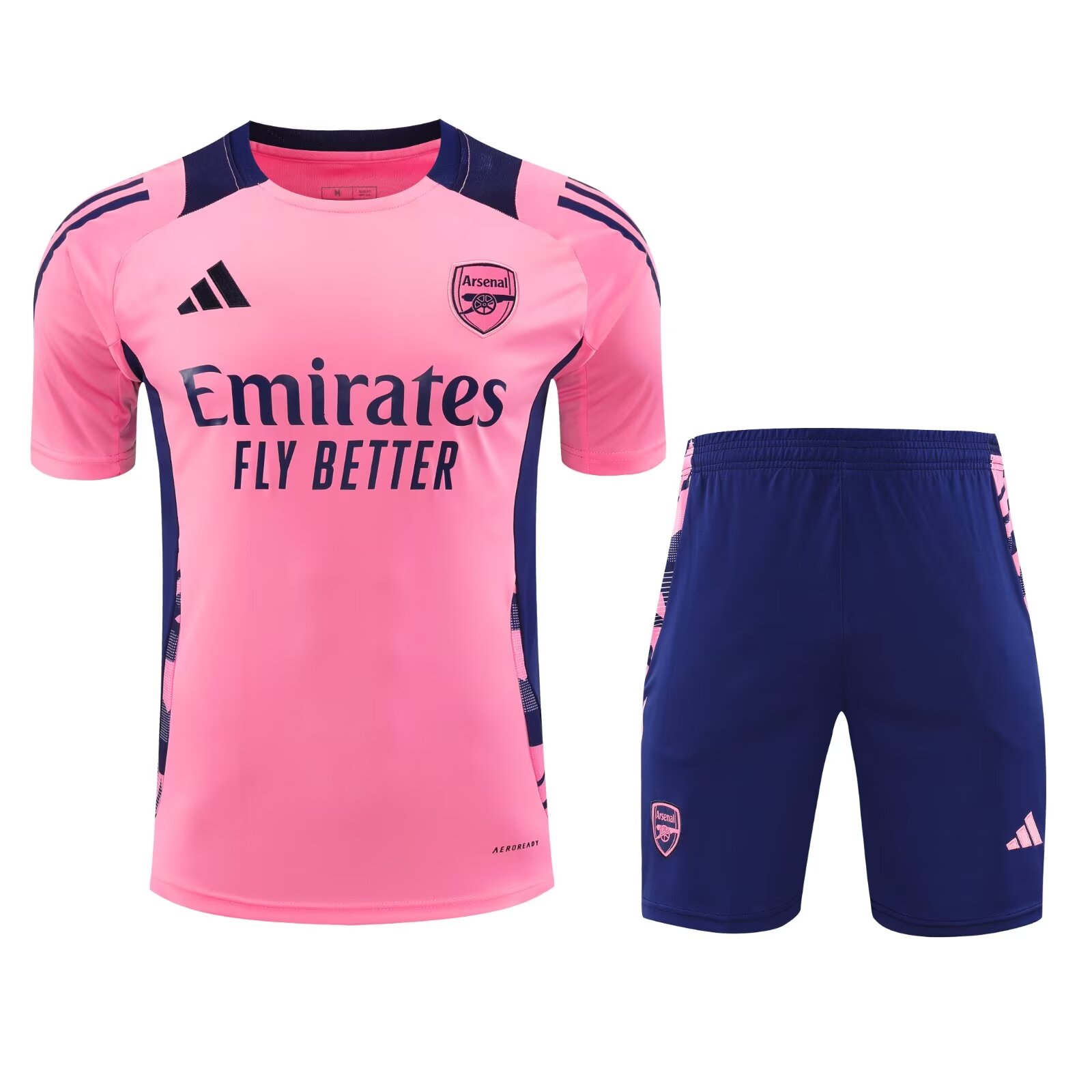 2024/25 Arsenal Pink Shorts-Sleeve Thailand Soccer Uniform-418