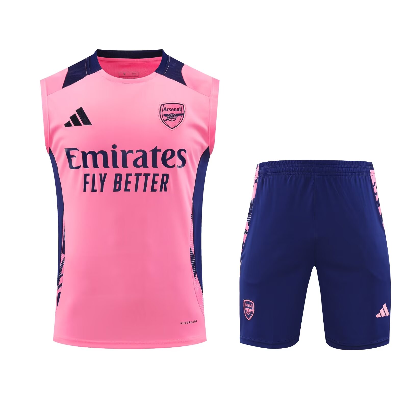 2024/25 Arsenal Pink Shorts-Sleeve Thailand Soccer Uniform-418