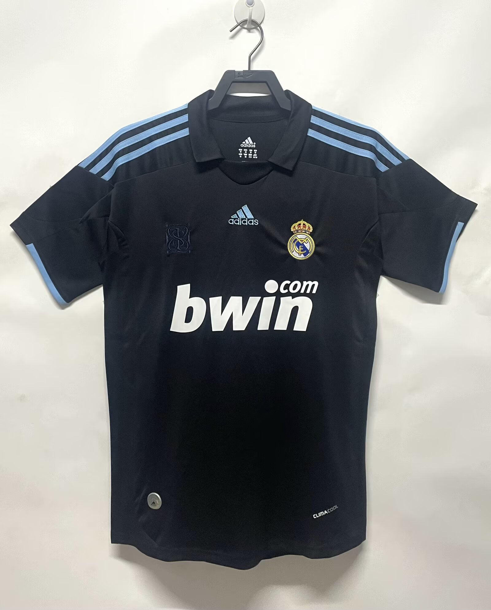 09-10 Retro Version Re Madrid Away Black Thailand Soccer Jersey AAA-811