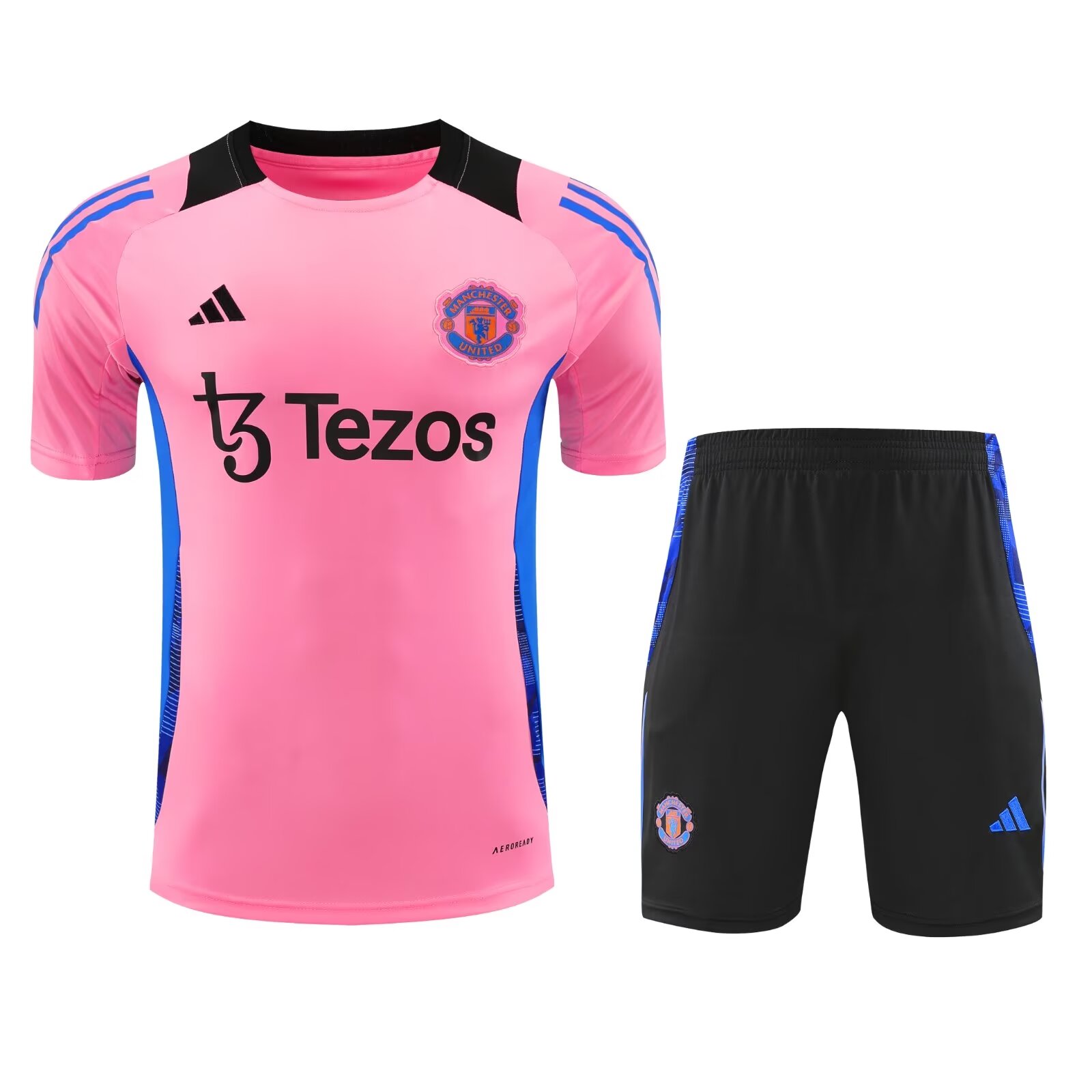 2024/25 Manchester United Pink Thailand Soccer Training Uniform-418