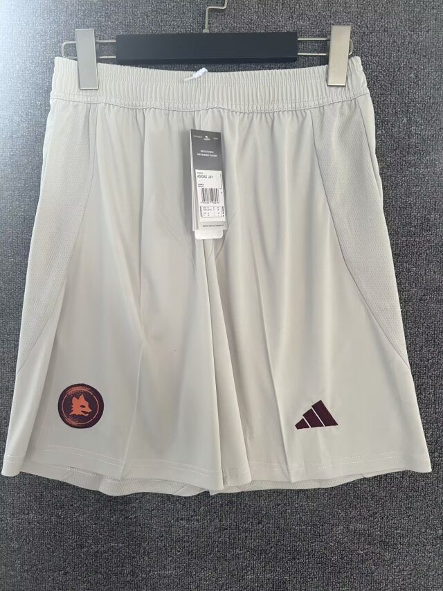 2024/25 Roma Away White Thailand Soccer Shorts-315