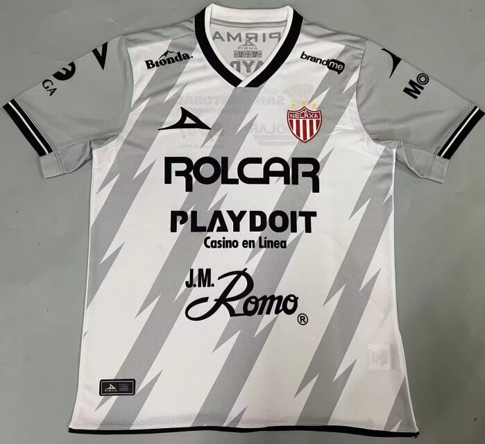 2024/25 Club Necaxa Away Gray & White Thailand Soccer Jersey AAA-908