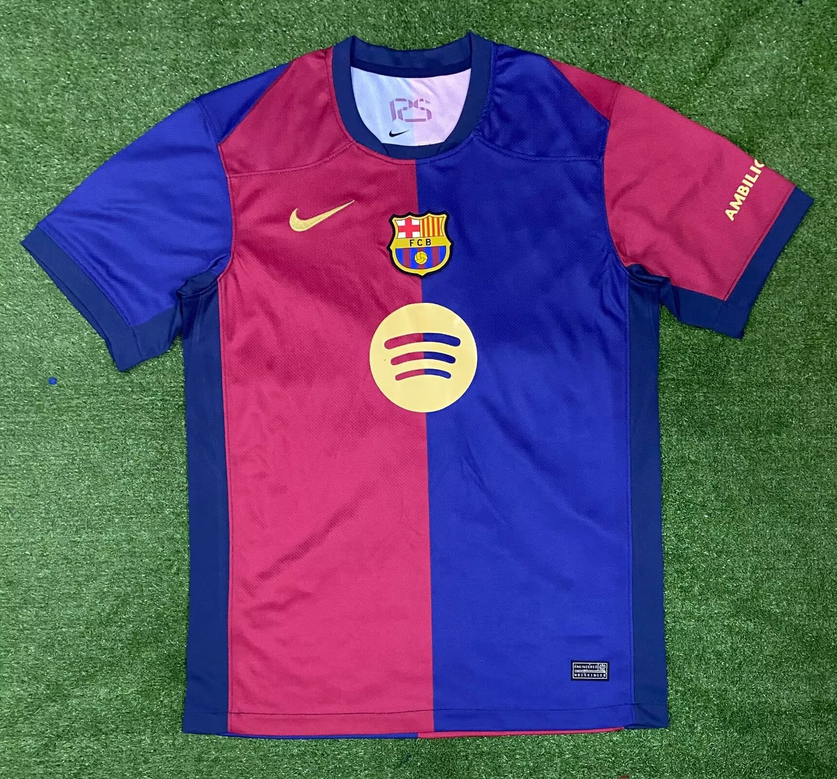 Fans Version 2024/25 Barcelona Home Red & Blue Thailand Soccer Jerseys AAA-PF/416/705