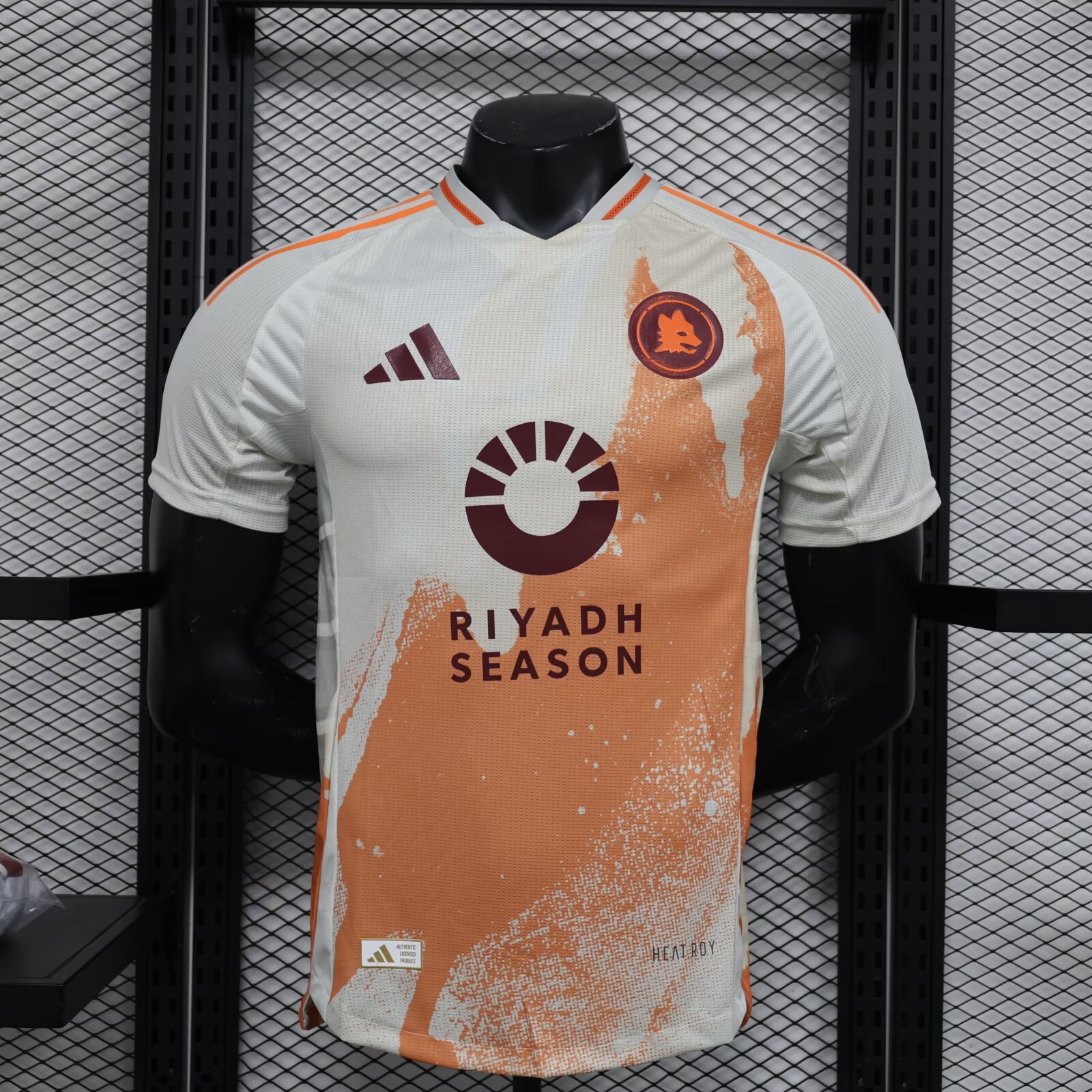 Player Version 2024/25 Roma Away White & Orange Thailand Soccer Training Jerseys-308/16/MY