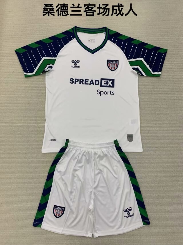 2024/25 Sunderland Away White Soccer Uniform AAA-208