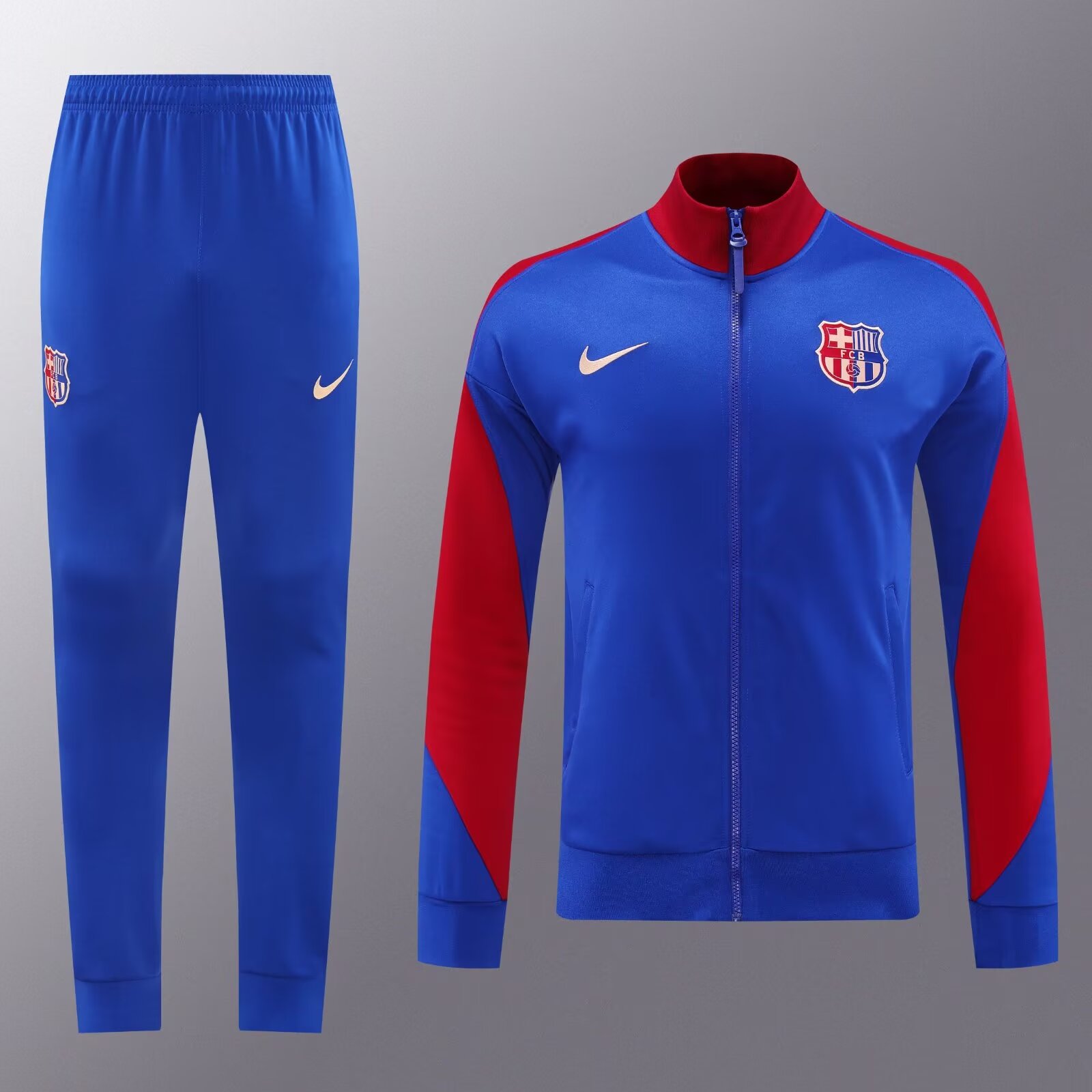 2024/25 #01 Barcelona CaiBlue Thailand Soccer Jacket Uniform-LH/815