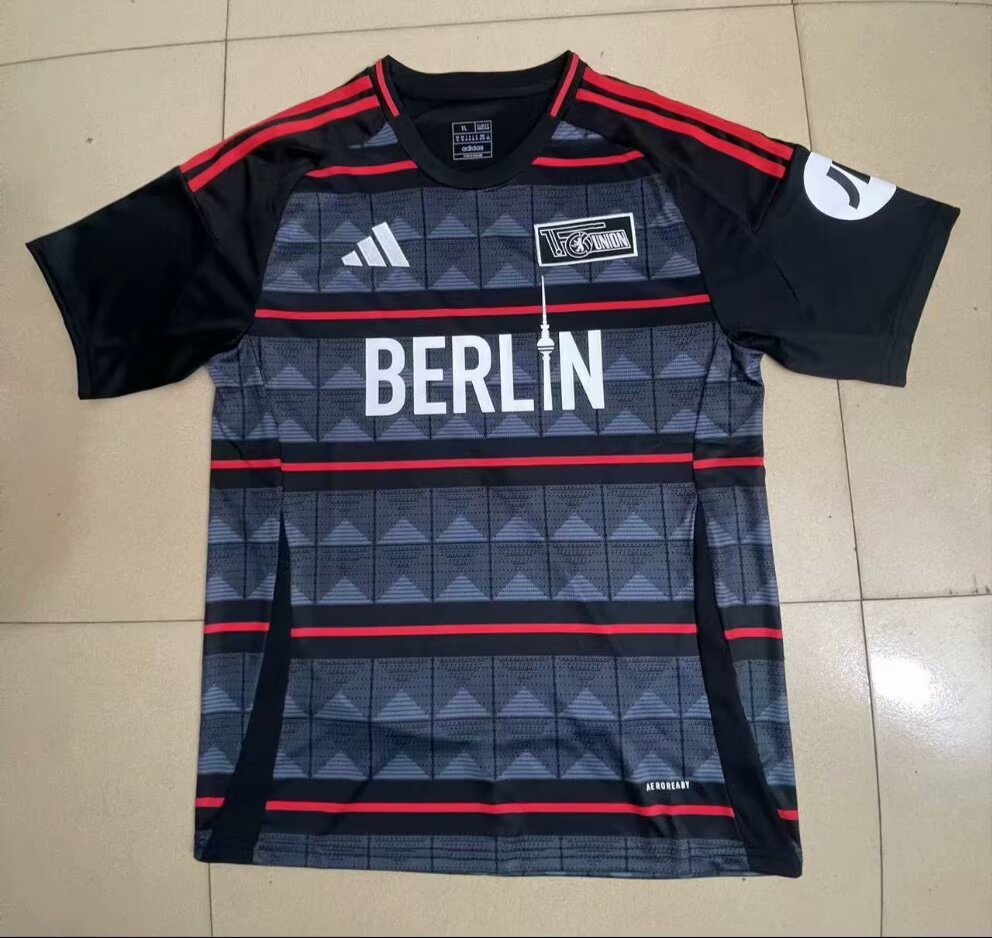 2024/25 Union Berlin Away Black & Gray Thailand Soccer Jersey AAA-95