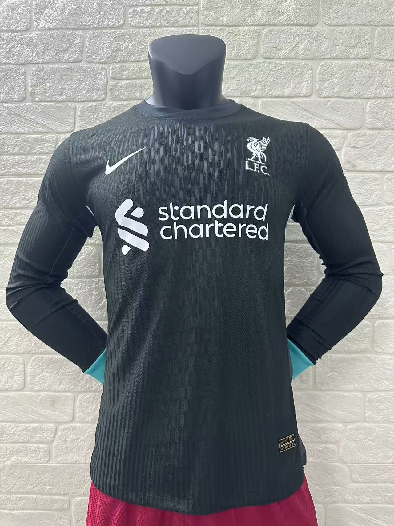 Player Version 2024/25 Liverpool Away Black LS Thailand Soccer Jersey AAA-16/888/210