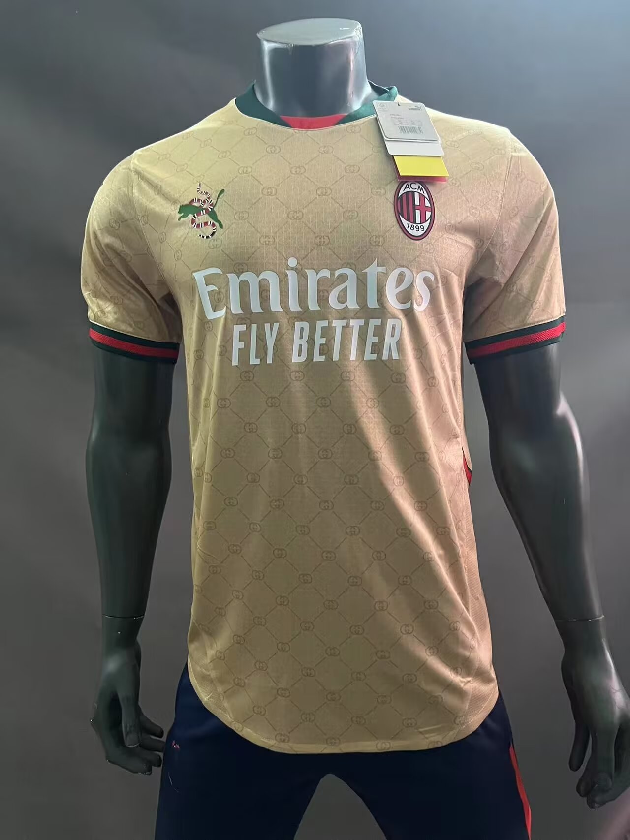 Player Special Version 2024-2025 AC Milan Yellow Thailand Soccer Jersey AAA-703