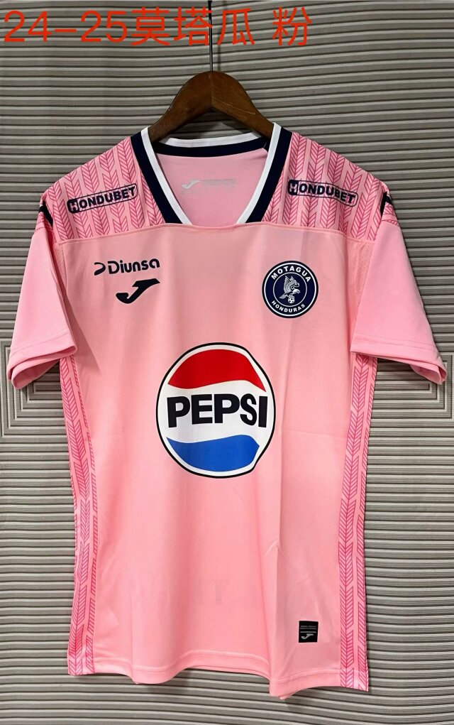 2024-25 Motagua Pink Thailand Soccer Jersey AAA-709