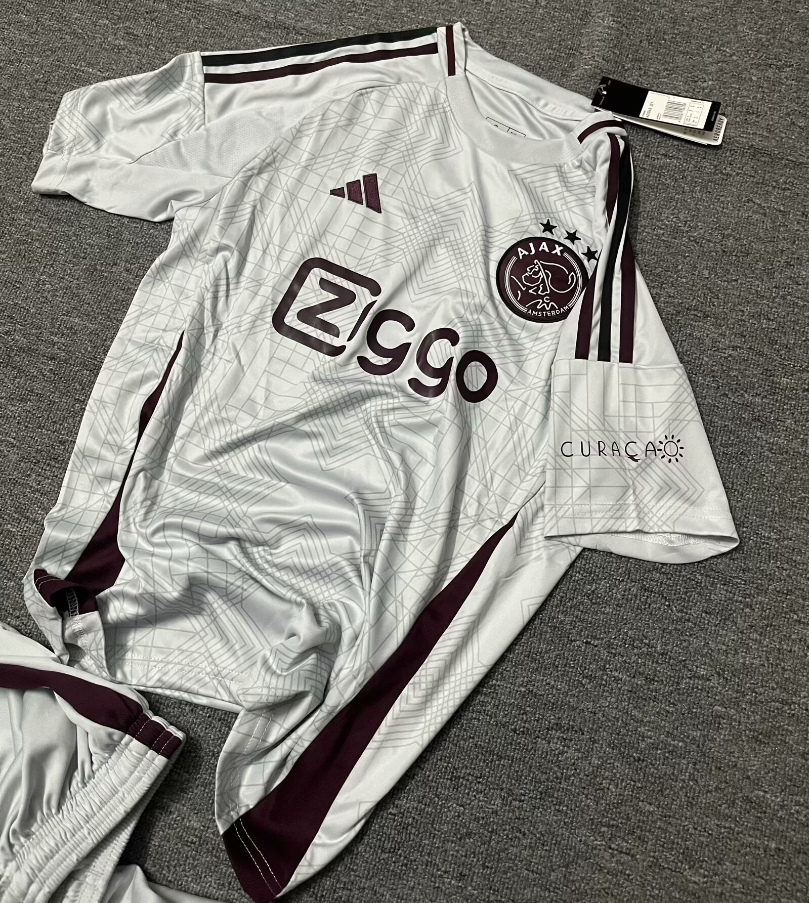 2024/25 Ajax 2nd Away White Soccer Uniform-516