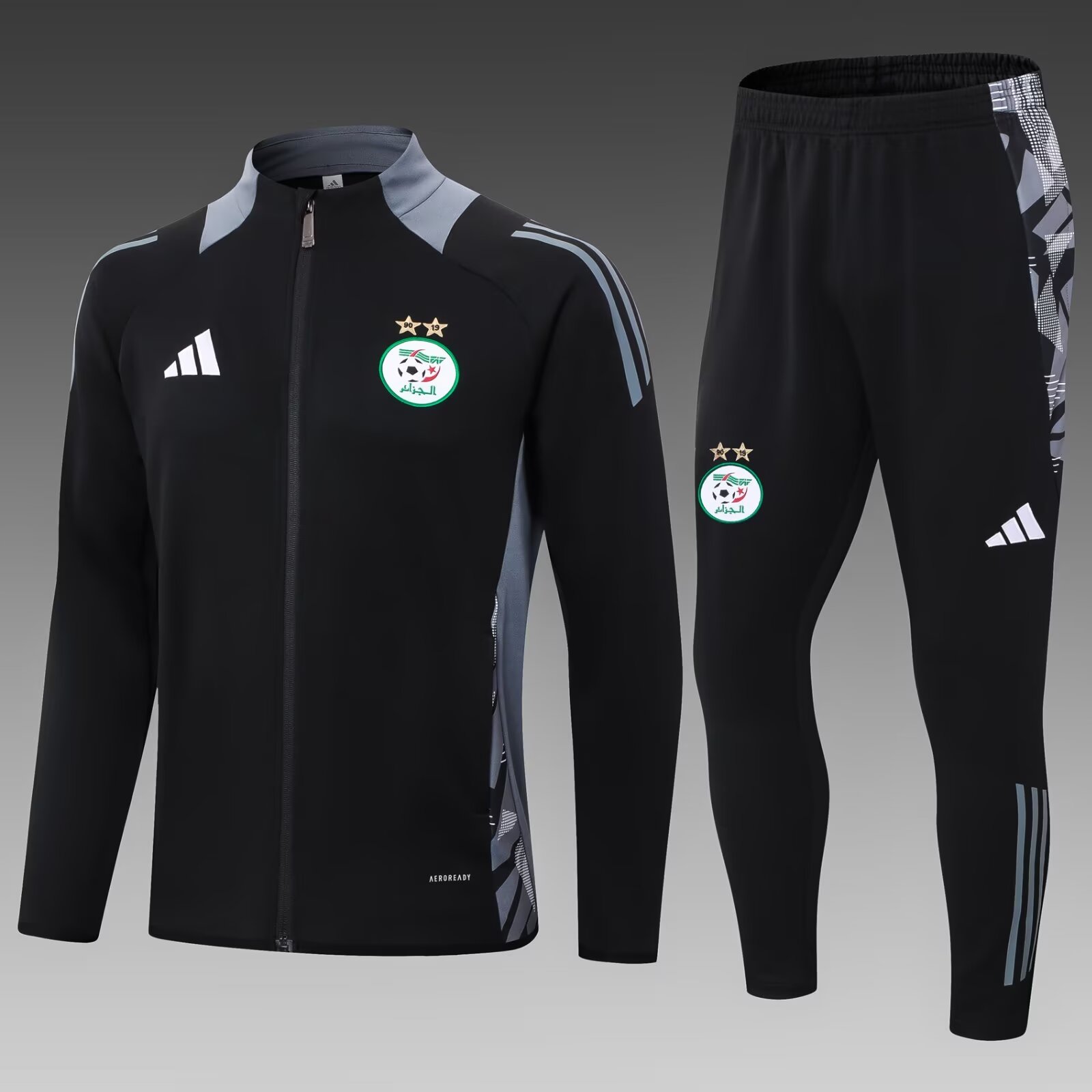 2024/25 Algeria Black Soccer Jacket Uniform-411