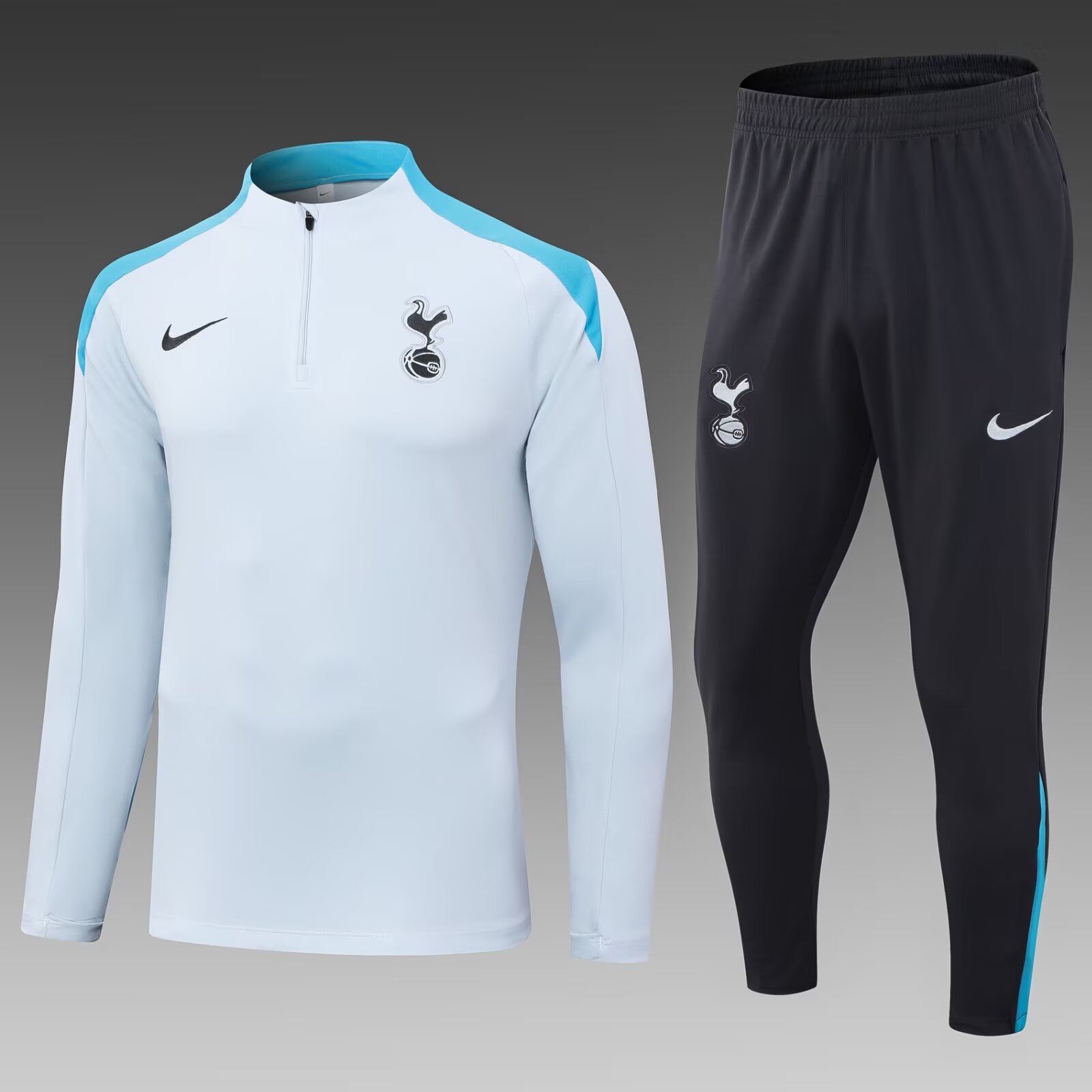 2024/25 Tottenham Hotspur Light Gray Thailand Soccer Tracksuit Uniform-411