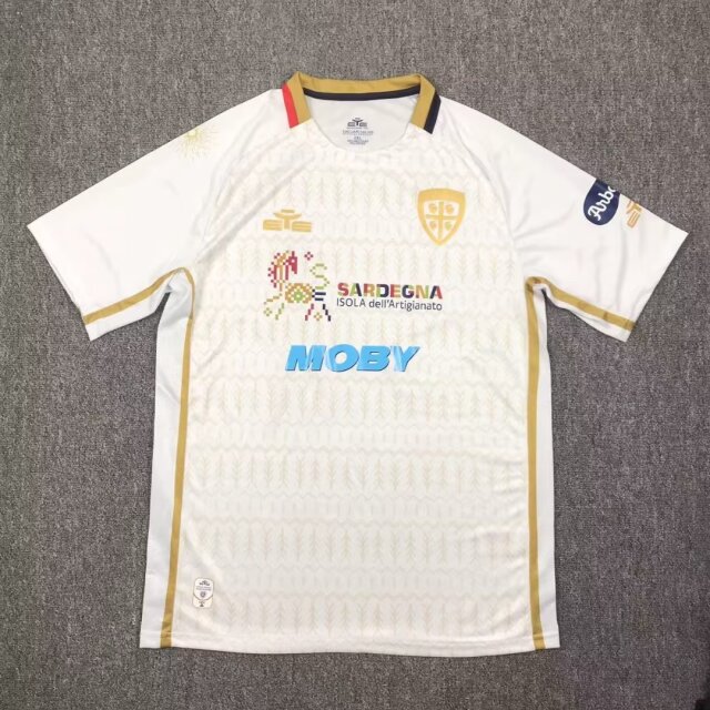 2024/25 Cagliari Calcio Away White Thailand Soccer Jersey AAA-417/709