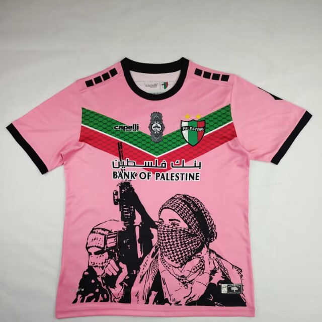 2022-23 Special Version Palestino 4nd Away Pink Thailand Soccer Jersey AAA-38