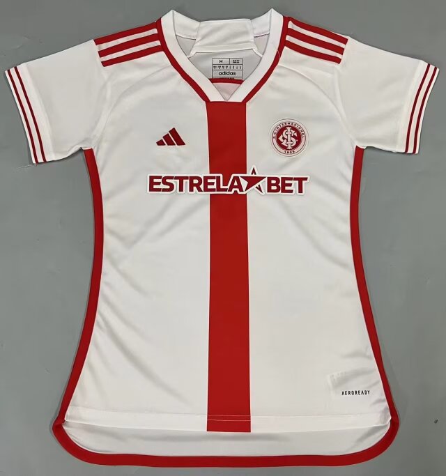 2024/25 Brazil SC Internacional Away White Female Thailand Soccer Jersey-908