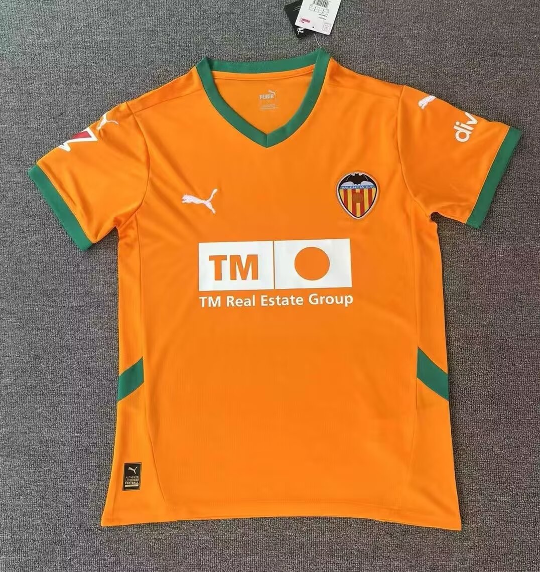 2024/25 Valencia 2nd Away Orange Thailand Soccer Jersey AAA-301