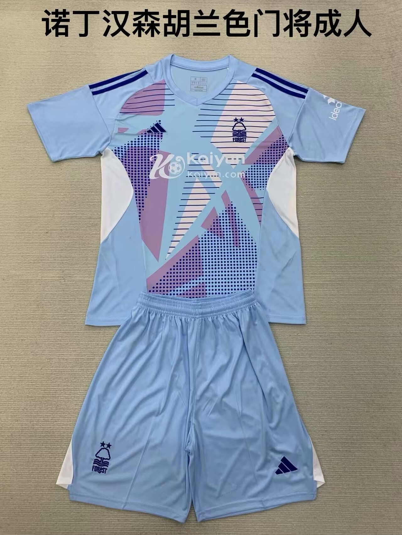 2024/25 Nottingham Forest Goalkeeper Lake Blue Thailand Soccer Jersey AAA-208