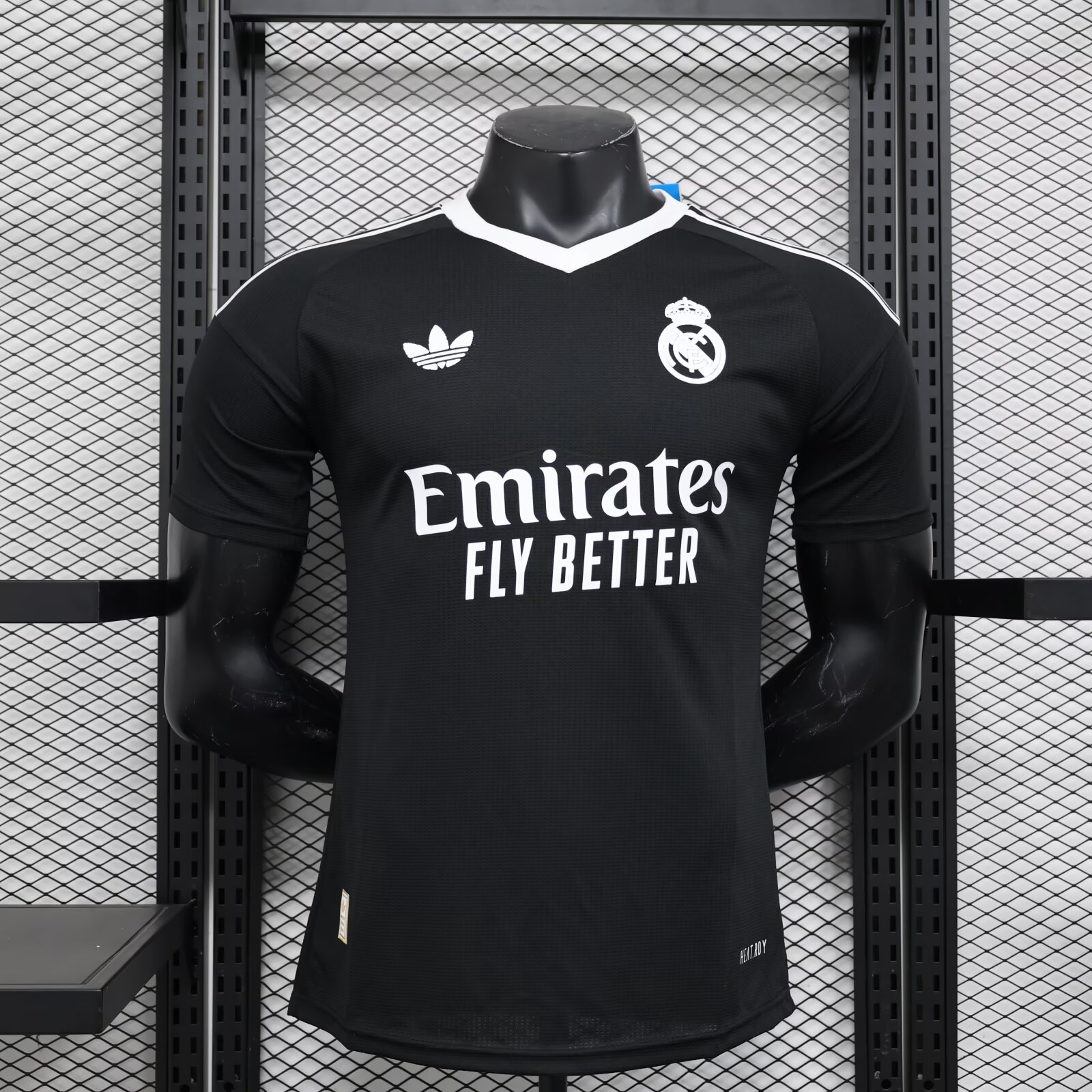 Player Version 2024/25 Real Madrid Goalkeeper Black Thailand Soccer Jersey AAA-888