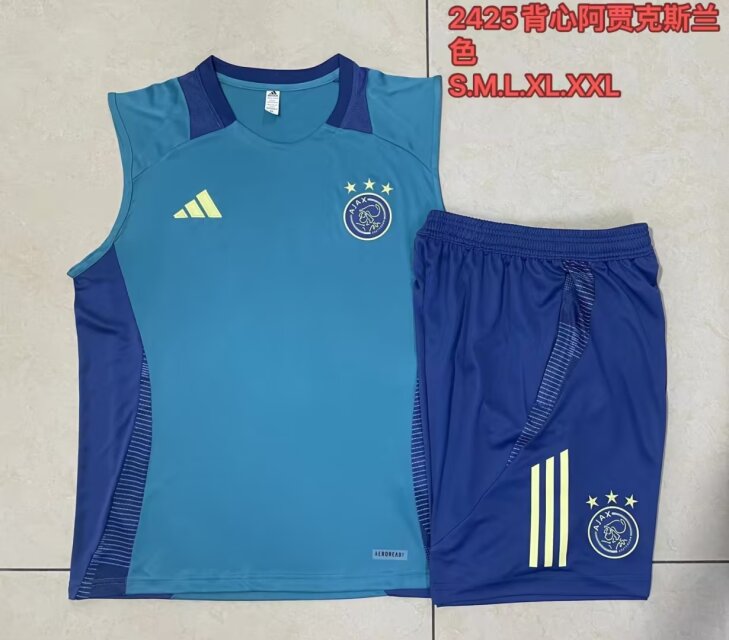 2024/25 Ajax Blue Thailand Tracksuit Vest Uniform-815