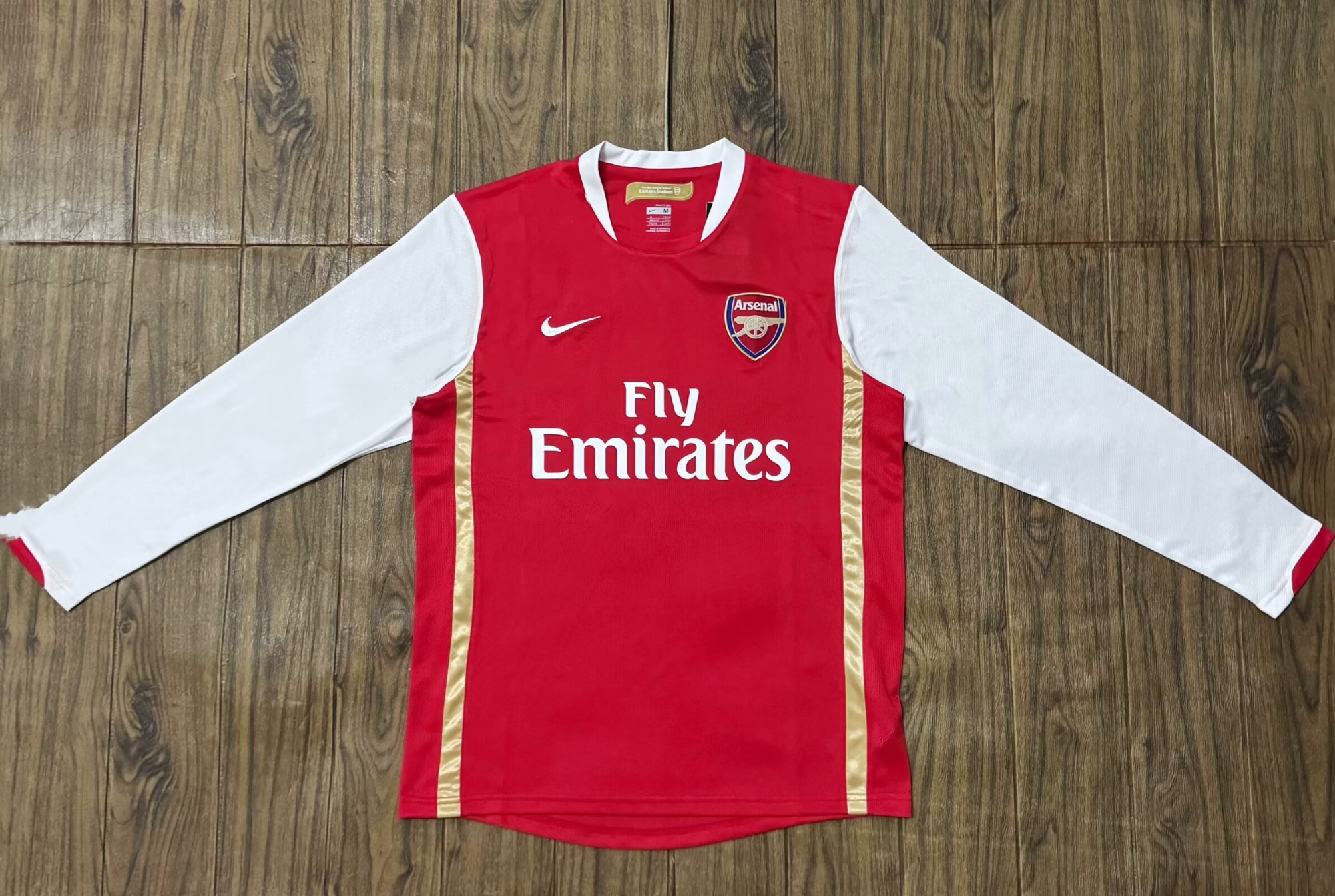 06-07 Retro Version Arsenal Home Red LS Thailand Soccer Jersey AAA-601