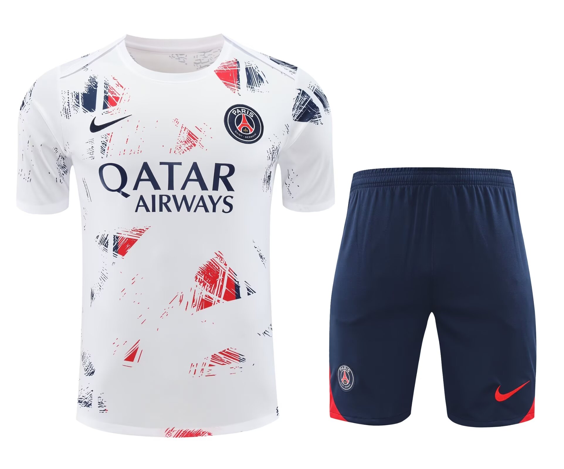 2024/25 Paris SG White Thailand Soccer Training Uniform-418