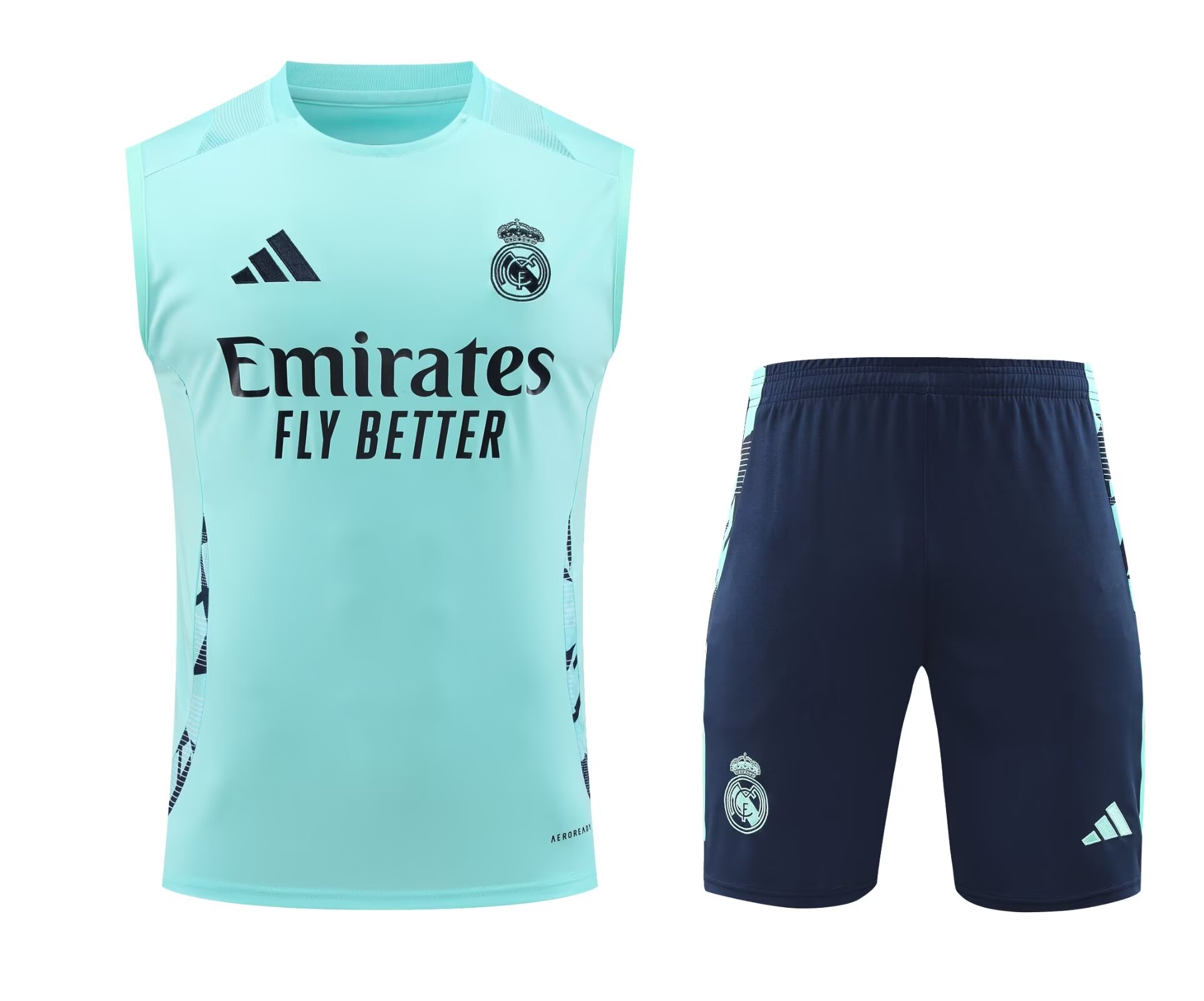 2024/25 Real Madrid BlueThailand Soccer Training Vest Uniform-418