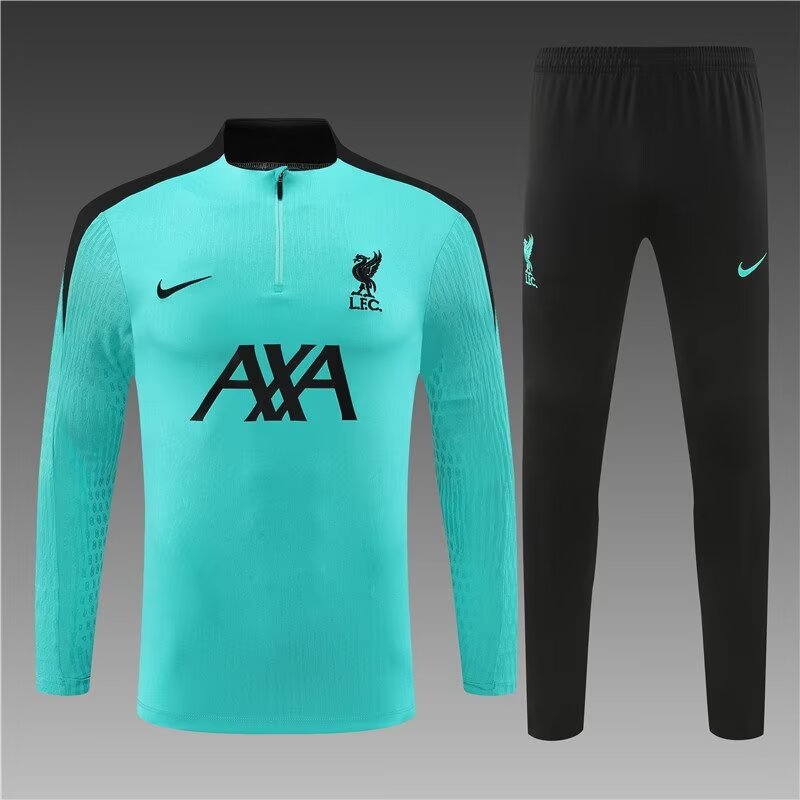 Player Version 2024/25 Liverpool Lake Blue Soccer Tracksuit Uniform-801